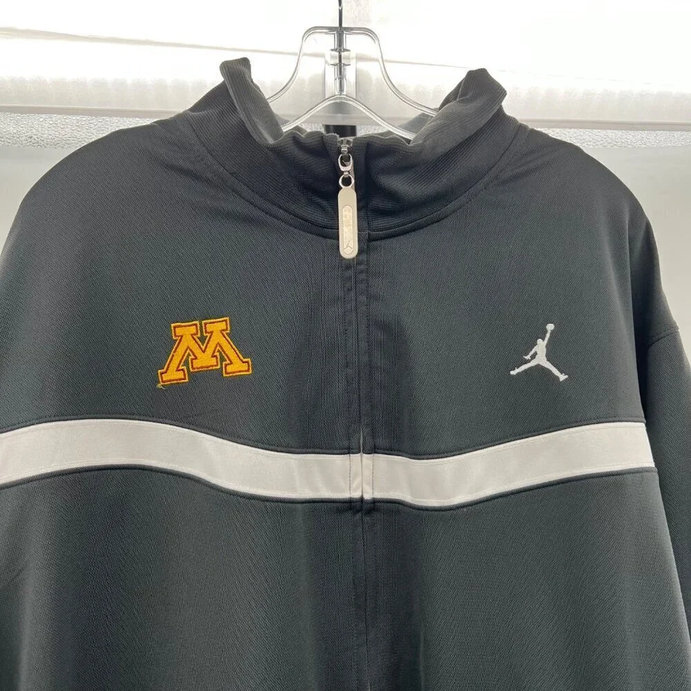 Jordan Brand Men's Minnesota Jacket Full Zip Gray/Multi Size XL Pockets